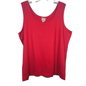Chico's Red Sleeveless Shell Base Layer Holiday Coordinate Size 3 / XL / 16